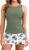 Daci Womens Tankini Swimsuits with Skirt – Two Piece Tummy Control Bathing Suits High Neck Swimwear