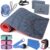 1/3 Yoga Mat Thick, Yoga Kit and Sets for Beginners Include High Density Yoga Mat with Multi-loops Yoga Strap, Yoga Blocks, Booty Resistance Band Set & Door Anchor