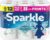 Sparkle Pick-A-Size Paper Towels, Spirited Print Design, 6 Double Rolls (660 Sheets Total) – Strong 2-Ply Towels for Kitchen Cleanup and Everyday Messes
