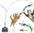 Interactive Cat Toys for Indoor Cats – Automatic Flying Bird Feather Toy, USB Rechargeable Electric Cat Teaser with Strong Sticky Base, Smart Motion Activated Self-Play Enrichment Toy for Bored Cats
