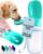 MalsiPree Portable Dog Water Bottle – 19 Oz, Blue – Leak-Proof Water Bowl Dispenser with Lock for Hiking, Travel & On-The-Go