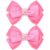 KISZU 3 Inch Hair Bows Clips Grosgrain Ribbon Alligator Clips Hair Accessories for Girls Toddler Kids Children Teens Women – Hot Pink