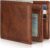 Artpaxy Mens Wallet Genuine Leather Bifold RFID Blocking Wallet for Men with 1 ID Window 13 Card Holders 2 cash pockets 1 Gift Box