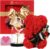 Mothers Day Rose Gifts for Mom Women Wife Girlfriend, Rose Bear & Beauty and the Beast-Inspired Rainbow Light-Up Roses Gift Set – Perfect for Valentine’s, Birthday Mother’s Day and Anniversary