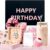 Birthday Gifts For Teen Girl, Happy Birthday Box For Girl, Sister, Daughter, Niece, Friends, Cute Daisy Glass Cups Gift Baskets Set for 12 14 15 16 17 18 19th Girls