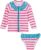 SwimZip Girls’ Long Sleeve Rash Guard and Bikini Bottoms Swimsuit Set – UPF 50+