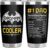 34HD Cooler Dadman Tumbler with Lid 20 oz Stainless Steel, Hero Daddy Quote Design Cup for Father’s Day Gift – Dad Birthday Present from Daughter & Son