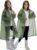 2 Pack Raincoats for Kids, Reusable Rain Ponchos with Hood and Sleeves Rain Coats for Boys and Girls