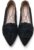 Flats for Womens Pointed Toe Ballet Flats with Bow Comfortable Knit Dressy Flats