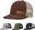 Custom Hats for Men Women Personalized Baseball Caps Leather Patch Trucker Hat for Adult Adjustable Custom Hats