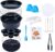 Air Fryer Accessories, Set of 12 Fit for 5.3Qt and Larger Air Fryer with Cake & Pizza Pan, Metal Holder, Skewer Rack & Skewers, etc, Nonstick Coating, Dishwasher Safe