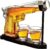 Whiskey Gun Decanter Set + 2 Bullet Glasses – Birthday Pistol Gifts for Men, Boyfriends Who Have Everything, Whiskey Gifts for Dad, Father, Husband, Boyfriend & Military Enthusiasts, Liquor Dispenser