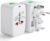 Bates- Universal Adapter for Travel, Compact International Power Adapter for USA, EU, UK, Australia, and India Outlets, All in One
