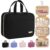 HOTOR Travel Toiletry Bag – Hanging Toiletry Bag for Women & Men, Makeup Bag/Big Comparment, Waterproof for Travel Accessories, Travel Essentials, Medium, Black