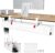 Univivi No Drill Under Desk Cable Management Tray, 36″ Cord Organizer for Table, Clamp/Screw Mount Desk Cable Management, Premium Fabric Cable Management Tray for Office, Home