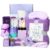 Birthday Gifts for Women, Relaxing Spa Gifts Care Package with Luxury Flannel Blanket, Light-Up Rose Flower, Unique Mothers Day Gifts for Mom, Wife, Grandma, Sister, Friends