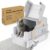 TENTIZON Stainless Steel Cat Litter Box with Lid, Large Covered Enclosed Kitty Litterbox with Hood, Flip Top, High Side, Litter Mat, Scoop for Big Cats, Kitten, No Odor, No Mess, Easy Clean