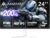 Amzfast 24 Inch Gaming Monitor 200Hz FHD 1080p Fast IPS Computer Monitor, 110% sRGB 1ms HDR Support Adaptive Sync, Eye Care VESA Mount HDMI 2.0 | Display Port 1.4 White Monitor, AMZG24X1W