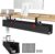 Univivi No Drill Under Desk Cable Management Tray, 36″ Cord Organizer for Table, Clamp/Screw Mount Desk Cable Management, Premium Fabric Cable Management Tray for Office, Home