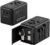Universal Travel Adapter 65W GaN Global 6 in 1 Plug Adapter 5 Ports Output with Card Storage Fast Charging Adapter with 4 Type-C, 1 USB, 1 PD, Wall Charger Worldwide for Europe UK EU AUS/US and JP