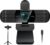 RUWBY Full HD 1080P Webcam with Built-in Dual Mics, Wide-Angle Lens, Privacy Cover, Tripod Stand, Autofocus PC Camera, Plug and Play for Desktop Computer or Laptop