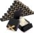 ZENFUN 36 Pack Small Black Gift Boxes with Lids, 4.5″ x4.5″x2″ Square Cardboard Gift Boxes with Champagne Wrap Ribbons, Proposal Box Gift Wrap Boxes for Presents Birthday Wedding Party Chocolate Candy