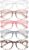Blue Light Glasses for Woman Men | 99% Blue Light Blocking Glasses for Computer Gaming TV Phone Screen Square Frame | Anti Eyestrain & UV Glare Protection – 5 Pair