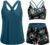 Holipick 3 Piece Tankini Swimsuits for Women Tummy Control Bathing Suits Swim Tank Top with Bra Boy Shorts Teen Swimwear 2026