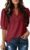 Dokotoo Womens Summer Business Casual Blouses V Neck Short Sleeve Shirts Hollow Out Cute Lace Tops
