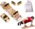Foldable wooden Push up Board, Portable Push up Stand 14 in 1 Muscle Builder with Graphics Guide and 2 Solid Wood Pushup Handles