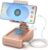 JTEMAN Cell Phone Stand with Bluetooth Speaker,HD Sound Adjustable Phone Holder,Birthday Gifts for Men Women, Cool Tech Kitchen Gadgets for Most Phones and Tablets-Rose Gold