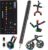 Easter Basket Stuffers for Teens Magnetic Fidget Pen, Decompression Magnetic Toy Pen,Funny Easter Egg Fillers Classroom Gifts for Boys Girls, Kids Novelty Gadget Gift, Birthday Gift (Big Black)