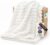 Bedsure GentleSoft White Throw Blanket for Couch – Mothers Gifts Day Birthday Gifts for Women Mom Her, Soft Cozy Fleece Throw Blanket for Girl, Room Home Bedroom Spring Decor, Off White, 50×60 Inches