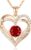 CDE Valentine’s Day Gift Forever Love Heart Necklaces for Women, Wedding Anniversary, Birthday Mothers Christmas Day Gifts for Mom, Mother, Wife, S925 Silver Jewelry with Birthstone Pendant