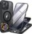 Miracase Magnetic for iPhone 16 Pro Max Case 6.9” [Compatible with MagSafe] Full-Body Phone case with Built-in Glass Screen Protector& Camera Protector,Drop Proof 16 Pro Max Cover,Black