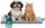 FurHaven ThermaNAP Self Warming Cat Mat, Dog Bed for Crates with Self-Warming Technology for Cozy Rest, Fully Machine Washable, Small, Plush Faux Fur, Gray