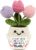 Gifts for Mom from Daughter Son – Cute Mothers Day, Birthday Gifts for Moms, Mother, Mama – 5.51” x 4.13” Mother’s Day Knitted Positive Tulip Flowers Mom Crochet Doll