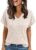 AUTOMET Womens Spring Tops 2026 Summer Dressy Casual Blouses Short Sleeve Cute V Neck Sweater Shirts Fashion Vacation Clothes