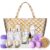 Spa Luxetique Gifts for Women Lavender Gift Baskets for Women 15pcs Bath and Body Work Gift Set With Tote Bag Bath Sets for Women Mothers Day Gifts for Her
