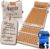 Glanzstück Berlin® Health Collection XXL Acupressure Mat Set for Full Body for Tension Headaches Back Pain Stress