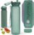 Hydracy Water Bottle with Time Marker -Large BPA Free Water Bottle & No Sweat Sleeve -Leak Proof Gym Bottle with Fruit Infuser Strainer & Times to Drink -Ideal for Fitness Sports & Outdoors