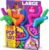 Nutty Toys Pop Tubes – Large 4-Pack Sensory Toys – Creative STEM Learning for Kids & Toddlers – Connect & Pop! Top ADHD Autism Fidget 2026, Best Boy & Girl Easter Basket Essentials & Gift Ideas