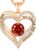 CDE Valentine’s Day Gift Forever Love Heart Necklaces for Women, Wedding Anniversary, Birthday Mothers Christmas Day Gifts for Mom, Mother, Wife, S925 Silver Jewelry with Birthstone Pendant