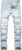 OIIIO Men’s Ripped Slim Fit Straight Leg Jean Denim Pant