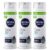 NIVEA MEN Sensitive Shave Gel, Shaving Gel for Men with Sensitive Skin, Enriched with VitaminPro Complex, 7 Oz Can, Pack of 3