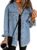 Dokotoo Women’s Oversized Denim Jacket Casual Long Sleeve Denim Shirts Distresse Jean Jacket
