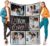 Custom Mom Blanket with 5 Photos Personalized Blanket with Pictures Customized Throw Gifts for Mom Grandma Photo Throw Blanket for Birthday Mother’s Day, 15 Colors Available