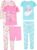 Simple Joys by Carter’s girls 6-piece Snug Fit Cotton Pajama Set