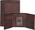 Real Leather Mens Trifold Wallet RFID Blocking Slim Minimalist Front Pocket – Thin & Stylish with ID Window in Gift Box