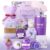 Briney Gift Baskets for Women, Mothers Day Gifts for Friends, Purple Birthday Valentines Women Day Easter Gifts Lavender Care Package Spa Basket for Girlfriend Wife Mom Sister